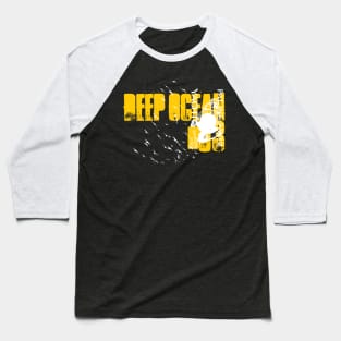 Deep Ocean Retro Abstract Creative Design Baseball T-Shirt